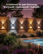 TECKNET Solar Wandleuchte für Aussen Produktfoto