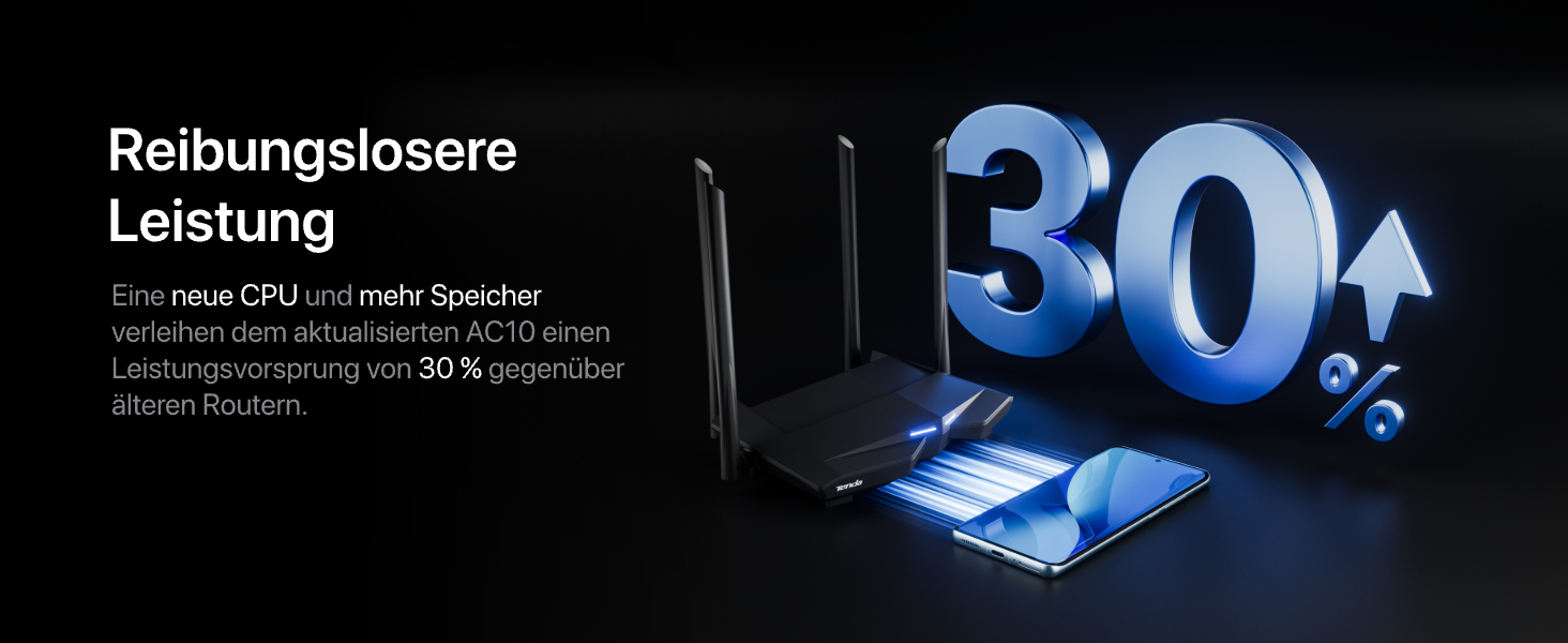 Tenda AC10 Dualband-WLAN-Router – Detail 6