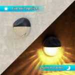 Quntis 4er-Set Solar Wandleuchte Aussen IP65 Wasserdicht Warmweiss