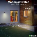 Brendz Lima Solar Wandleuchte mit Bewegungsmelder