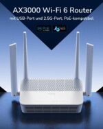 Cudy WR3000P Mesh-Router Wi-Fi 6 AX3000 mit PoE