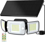 INTELAMP Solarstrahler mit Bewegungsmelder und Fernbedienung