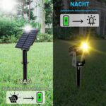 T-SUN Solar-Gartenleuchte 2er-Set, warmweiss
