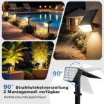 FIFlying Solarstrahler Aussen IP67, 2 bis 6 Stück, Warmweiss oder Kaltweiss