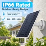LIFEMOI 6 W Solarpanel für Überwachungskamera, 1 oder 2 Stüc