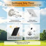 Rhorawill 4 W Solarpanel für Überwachungskamera, 1er- oder 2