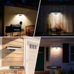 auralab Solarlampe für Aussen mit Bewegungsmelder, oval