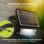Luceco Solar-LED-Flutlicht mit PIR-Bewegungsmelder 10 W