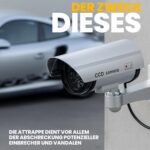 Retoo Kamera-Attrappe mit blinkender LED, schwenkbar, innen