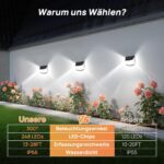 TECKNET Solarlampe Aussen mit Bewegungsmelder, 248 LED