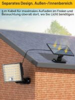 MinPea Solarlampe Warmweiss Aussen mit Bewegungsmelder