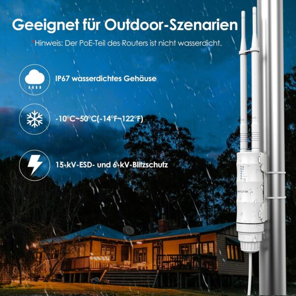 WAVLINK N300 Outdoor WLAN Repeater