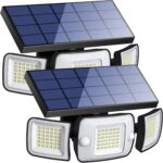 INTELAMP Solarleuchte mit Bewegungsmelder, 2 Stück