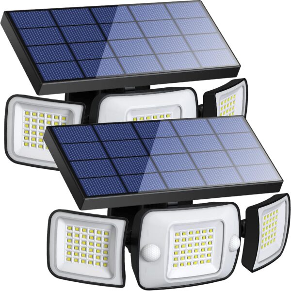 INTELAMP Solarleuchte mit Bewegungsmelder, 2 Stück