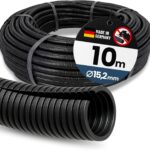 Kalitec geschlitztes Wellrohr 10 m schwarz