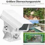 letuxaamz Gelenkhalterung für Überwachungskamera, Edelstahl, drei Achsen