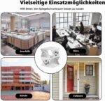 letuxaamz Gelenkhalterung für Überwachungskamera, Edelstahl, drei Achsen
