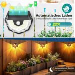 Goffii Solarlampe mit Bewegungsmelder für Aussen