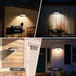 auralab Solarlampe mit Bewegungsmelder, rund