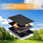 Rhorawill Solarpanel für Ring Kamera, 1 Pack, mit 360°-Wandhalterung und IP65