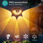 Goffii Solarlampe mit Bewegungsmelder für Aussen