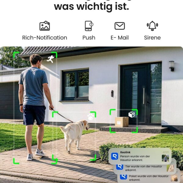 Reolink Akku-Videotürklingel Gen. 2 mit 1:1-Kamera