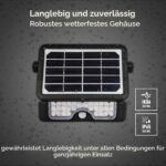 Luceco Solar-LED-Flutlichtstrahler mit PIR-Bewegungsmelder