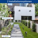 T-SUNUS Solarstrahler Gelb Aussen Garten Warmweiss