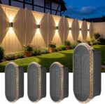 ELLASAY Solar Wandleuchte Aussen Up und Down IP65, 4 bis 10 Stück