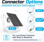 LIFEMOI 6 W Solarpanel für Überwachungskamera, 1 oder 2 Stüc