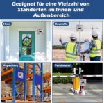 UXOIEPIO Warnschild Videoüberwachung 15 x 15 cm
