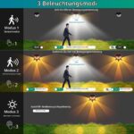 Goffii Solarlampe mit Bewegungsmelder für Aussen