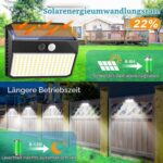 SIGRILL Solarlampen Aussen mit Bewegungsmelder, 4 oder 6 Stück, 150 LED