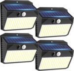SIGRILL Solarlampen Aussen mit Bewegungsmelder, 4 oder 6 Stück, 150 LED
