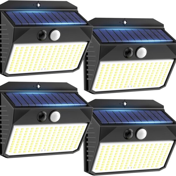 SIGRILL Solarlampen Aussen mit Bewegungsmelder, 4 oder 6 Stück, 150 LED