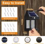 Flacchi Solarlampe mit Bewegungsmelder als Set