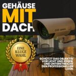 Retoo Kamera-Attrappe mit blinkender LED, schwenkbar, innen