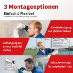 Elalove Warnschild Achtung Videoüberwachung PVC 30 x 20 cm