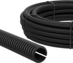 AUPROTEC geschlitztes Wellrohr 2 m schwarz