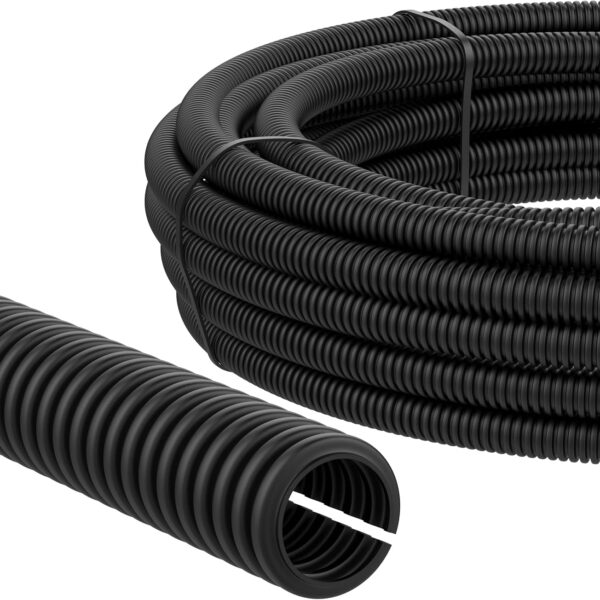 AUPROTEC geschlitztes Wellrohr 2 m schwarz