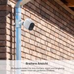 HOLACA Masthalterung für Eufy- und Arlo-Kameras, Metall, Weiss, 1 Stück