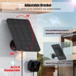 Rhorawill 4W Solarpanel für Blink Outdoor Kamera