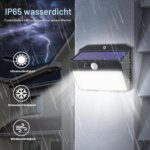 SIGRILL Solarlampen Aussen mit Bewegungsmelder, 4 oder 6 Stück, 150 LED