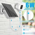 Nooukut 6-W-Solarpanel für Ring Spotlight Cam Plus/Pro und Stick Up Cam, IP66