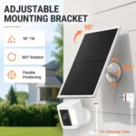 LIFEMOI 10 W Solarpanel mit DC- und USB-C-Ausgang, IP65, für Akku-Kameras
