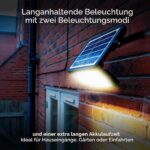 Luceco Solar-LED-Flutlichtstrahler mit PIR-Bewegungsmelder