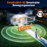 GEARLITE Solarlampe Aussen mit Bewegungsmelder