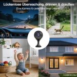 Mini Kamera 4K WLAN mit Akku und Standfuss
