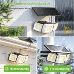INTELAMP Solarstrahler mit Bewegungsmelder und Fernbedienung