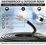 Mr. Tronic Cat6 Outdoor Netzwerkkabel 100 m Rolle